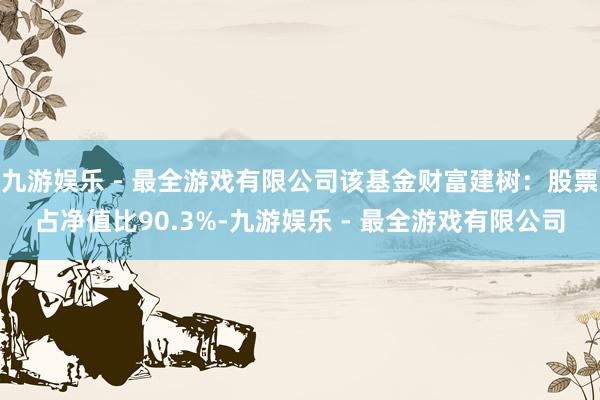 九游娱乐 - 最全游戏有限公司该基金财富建树：股票占净值比90.3%-九游娱乐 - 最全游戏有限公司