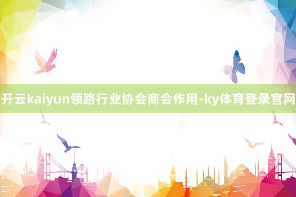 开云kaiyun领路行业协会商会作用-ky体育登录官网